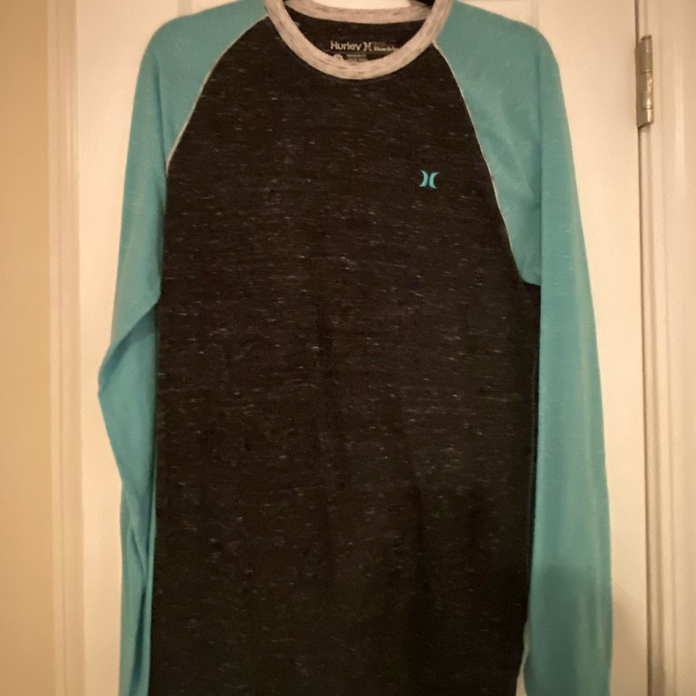Men’s Grey & Blue Hurley Long sleeve Size Medium